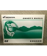 2002 Honda XR650R XR 650 R Operatori Proprietari Owner Manuale Fabbrica ... - $1,670.38 MXN