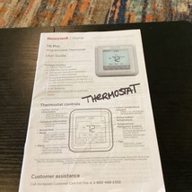 Honeywell Smart TH6220u T6 Pro Programmable Thermostat - Guide Book Only - $7.92