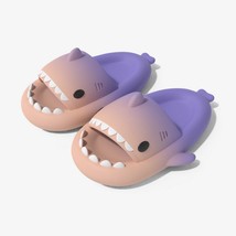 Non-Slip Slippers Gradient Summer Women Cute Shark Women Men Anti-Slip Open Toe  - £21.41 GBP