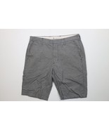 Vintage Y2K J Crew Mens Size 31 Faded Gingham Plaid Chino Shorts Black C... - $726.74 MXN