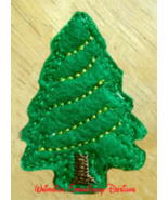 Christmas Tree Feltie Machine Embroidery Design Instant Download - $75.58 MXN