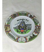 Vintage Souvenir Porcelain Plate The Capitol Washington DC Decorative 7.5&quot; - $148.32 MXN
