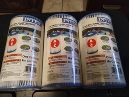 Intex 29000E A or C Pool Filter Pump Replacement Cartridge Lot of 3 New - £19.30 GBP