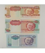 1991 Angola 3-Notes Currency Set // 500 10,000 &amp; 500,000 Kwanza // Uncir... - $938.01 MXN