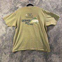 Vintage Columbia Shirt Mens XL Green Made in USA Fishing Crewneck Stained - $16.23