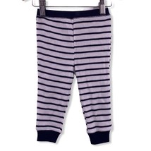Something Navy Waffle Knit Striped Pajama Pants New 12-18 month - $8.23