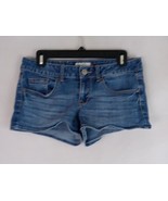 SO Women&#39;s Distressed Whiskered Embroidered Denim Booty Jean Shorts Size 9 - $316.61 MXN