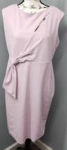 Calvin Klein Dress Women&#39;s 12P Light Pink Bow Waist Cutout Detail Vent B... - $23.96