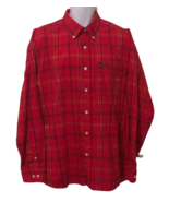 Ivy Crew Classics Men Button Down Shirt Size XL Red Plaid Long Sleeve Red - $10.78