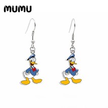 2020 New Dangle Earring Duck Acrylic Earrings Handmade Jewelry Epoxy Resin Fish  - £7.07 GBP