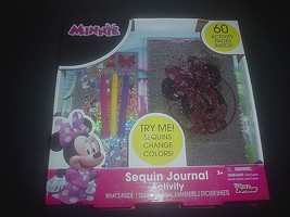 DISNEY-Junior-MINNIE Sequin Journal Activity 60 Activity Pages, Ages 3 &amp; Up! NEW - £14.18 GBP