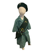 Vintage Official Girl Scout Uniform Dress, Sash, Hat, Belt, Patches, Pins - $542.38 MXN