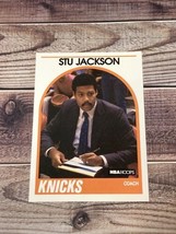 1989-90 Hoops New York Knicks Basketball Card #60 Stu Jackson - £1.18 GBP