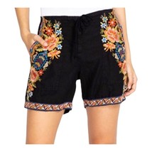 Johnny Was Sentrie Linen Embroidered Shorts XS - $102.58