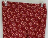 New LuLaRoe Tall &amp; Curvy Leggings Red With Floral Designs - $15.51