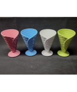 WHITE MOUNTAIN Ceramic Waffle Cone Ice Cream Scoop Sundae Dish Holder - ... - $37.38