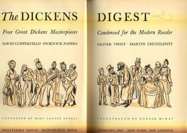 1943 &quot;The Dicken&#39;s Digest&quot; 4 condensed books - FE - £5.38 GBP