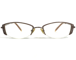 Liz Claiborne Eyeglasses Frames L280 UU3 Brown Rectangular Half Rim 50-18-140 - £29.27 GBP