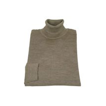 Men PRINCELY Italian Wool Blend Turtle Neck Pullover Slim 84001-80 Taupe 979 image 2