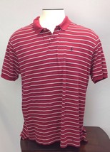 MENS STRIPED POLO RALPH LAUREN XL Red Striped - $11.98