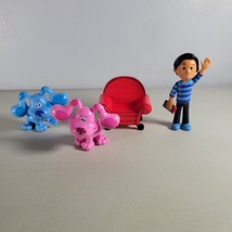 Blues Clues Toy Lot Pink and Blue Dog Boy Chair Figures - £8.83 GBP