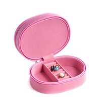 Bey Berk  Pink Leather Two Level Jewelry Case Multi Level - $64.95 Bey Berk  Pink Leather Two Level Jewelry Case Multi Level - $64.95