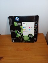 New  HP Genuine High Capacity  02XL   5 Multi Color Ink  Cartridges Set ... - £16.94 GBP