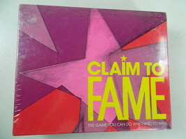 Claim to FAME Vintage Adult Board Game Parker Brothers1990 Sealed 4+ pla... - £22.55 GBP