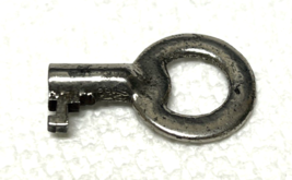 Antique Metal Key Miniature 1 3/8 Inch Dark Metal Steampunk V - $12.38