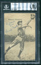 FRANK FRANKIE CROSETTI SIGNED VINTAGE PHOTO AUTO NY YANKEES 1940&#39;S SLABB... - £46.24 GBP