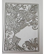 2 Piece Butterfly 3D Background Card Frame Metal Cutting Die Wedding Sym... - $12.00