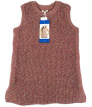 Ella Moss Womens Knitted Vest/Sleeveless Sweater Tank SZ Juniors L Coral Flames - £3.19 GBP