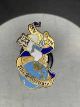 Blue Knights Police Motorcycle Club Hat Lapel Pin 20th Anniversary 1974-... - $324.70 MXN