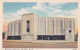 Municipal Auditorium Charleston West Virginia WV Postcard A29 - £2.39 GBP
