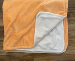 Blankets and Beyond Orange &amp; Cream Fleece Baby Blanket 29.5”X34.5” - $21.84