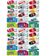 COKE OR SODA VENDING MACHINE 12oz &quot;CAN&quot;  VEND LABEL VARIETY PACK -New / ... - £31.10 GBP