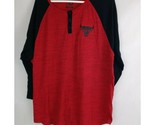 Vintage NBA Women&#39;s Chicago Bulls Red &amp; Black Baseball Jersey Shirt Size... - $19.39