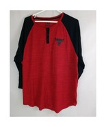 Vintage NBA Women&#39;s Chicago Bulls Red &amp; Black Baseball Jersey Shirt Size... - £15.23 GBP