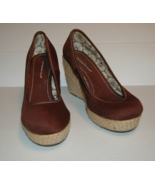 Montego Bay Club Wedge Shoes 7.5 Womens Brown - £13.30 GBP