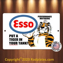 Put A Tiger In Your Tank Esso Tiger Design 8x12 In Aluminum Sign - £13.90 GBP