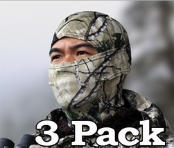 3 PACK Camouflage Men&#39;s Balaclava Face Mask UV Wind Protection REAL ARCT... - $391.25 MXN
