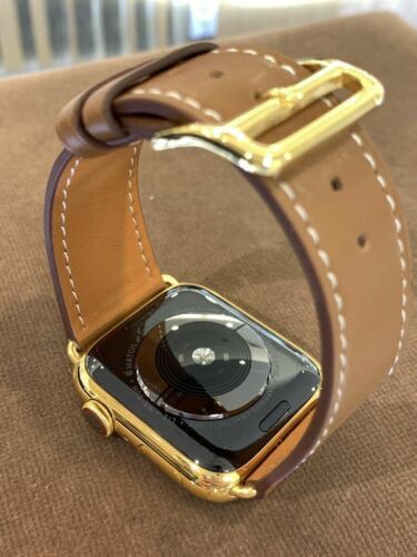 24k Gold Plated 45mm Apple Watch Series 9 Custom Stainless Steel GPS LTE O2 Item image 8