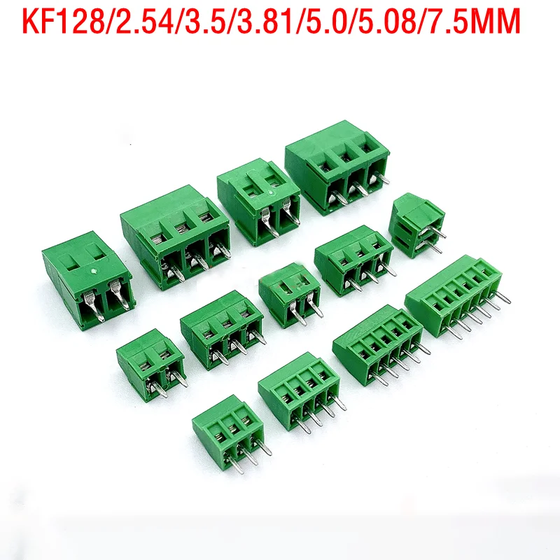 10Pcs Screw terminal type PCB KF128-2.54/3.5/3.81/5.0/5.08/7.5 mm  PCB Mini - $8.84+