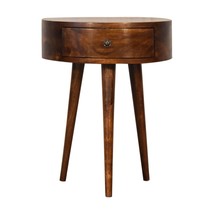 Artisan Furniture Chestnut Semi Circle Bedside - $152.00