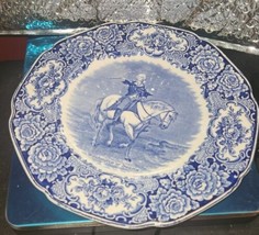 Vintage Washington at Trenton Plate 10.5 Inch Crown Ducal?  England Blue White - £39.49 GBP