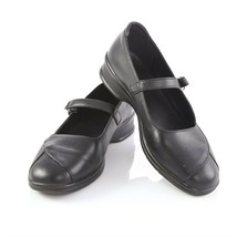 Propet Black Leather Mary Janes Flats Comfort Shoes Womens 9.5 SN W2019 - £27.60 GBP