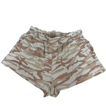Colsie Womens Elastic Waist Soft Lounge Shorts Camo Print Size L Comfort... - $19.32