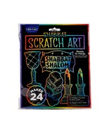 Rite Lite Shabbat Scratch Art Kit  24 Themed Cards & 12 Wood Scratch Tools for  - $11.87
