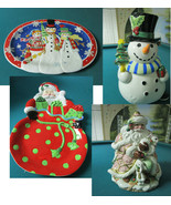 FITZ &amp; FLOYD CHRISTMAS FROSTY &amp; FRIENDS TRAY - KRINGLE TRAY -COOKIE JAR ... - £40.20 GBP+