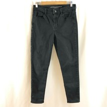 American Eagle Womens Jeans Hi-Rise Jegging Crop Stretch Black Size 10 Long - £14.66 GBP
